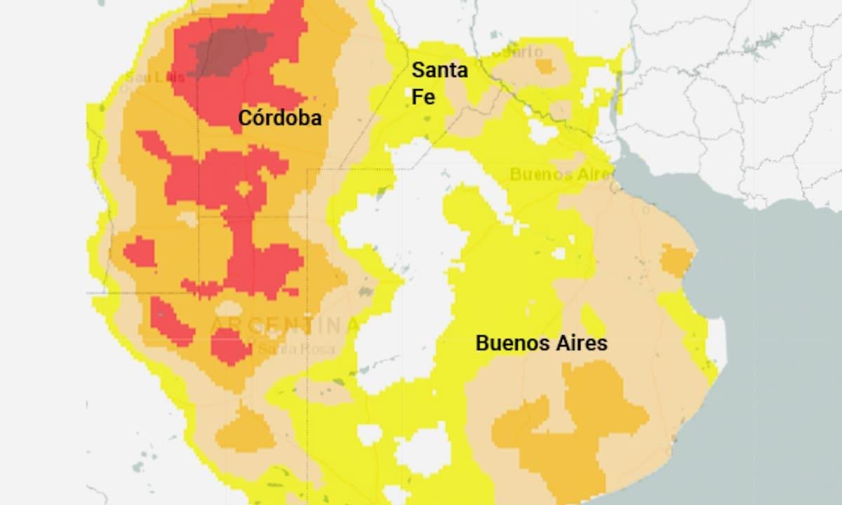 Alerta: casi el 30% del país está con sequía y hay una provincia con un riesgoso 80%