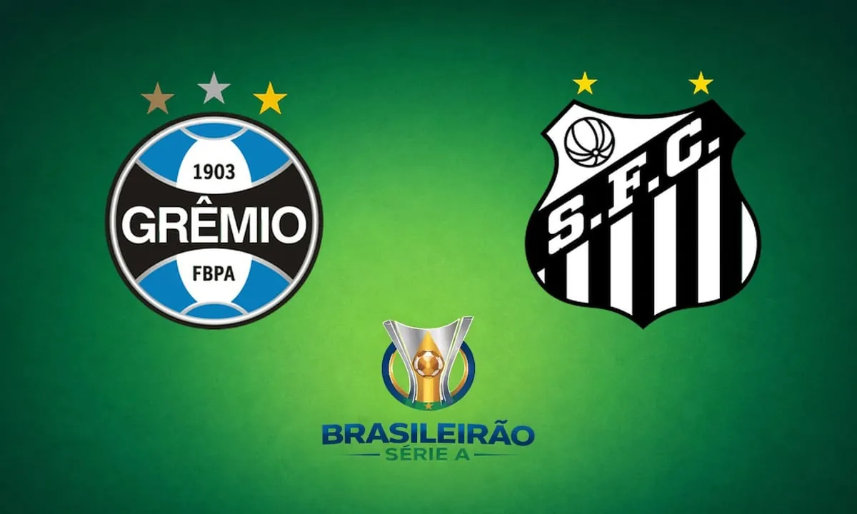 Grêmio venció por 3-2 a Santos, por el Brasileirao Serie A
