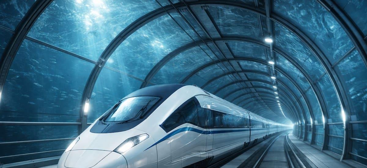 Construyen la obra del milenio: el túnel submarino más largo del mundo para trenes a velocidades extremas