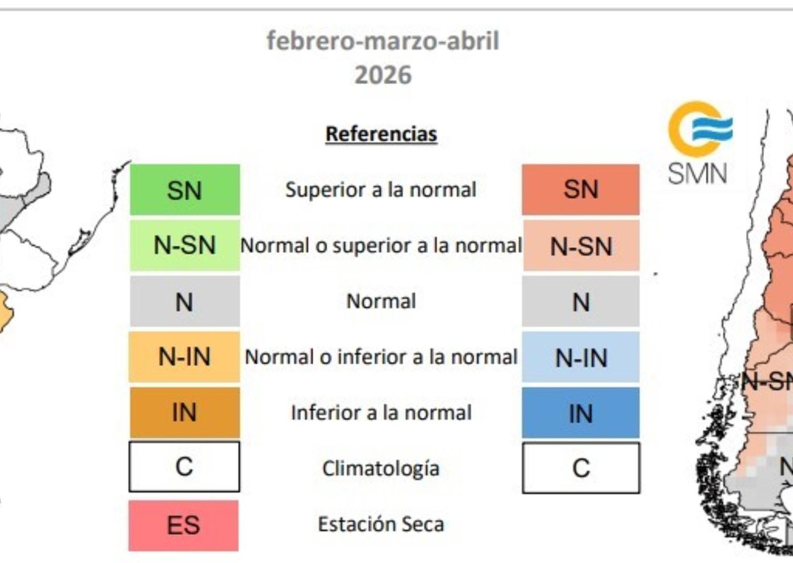 El clima no pinta bien: se esperan lluvias por debajo de lo normal en gran parte de la Región Pampeana y mucho calor para los próximos tres meses