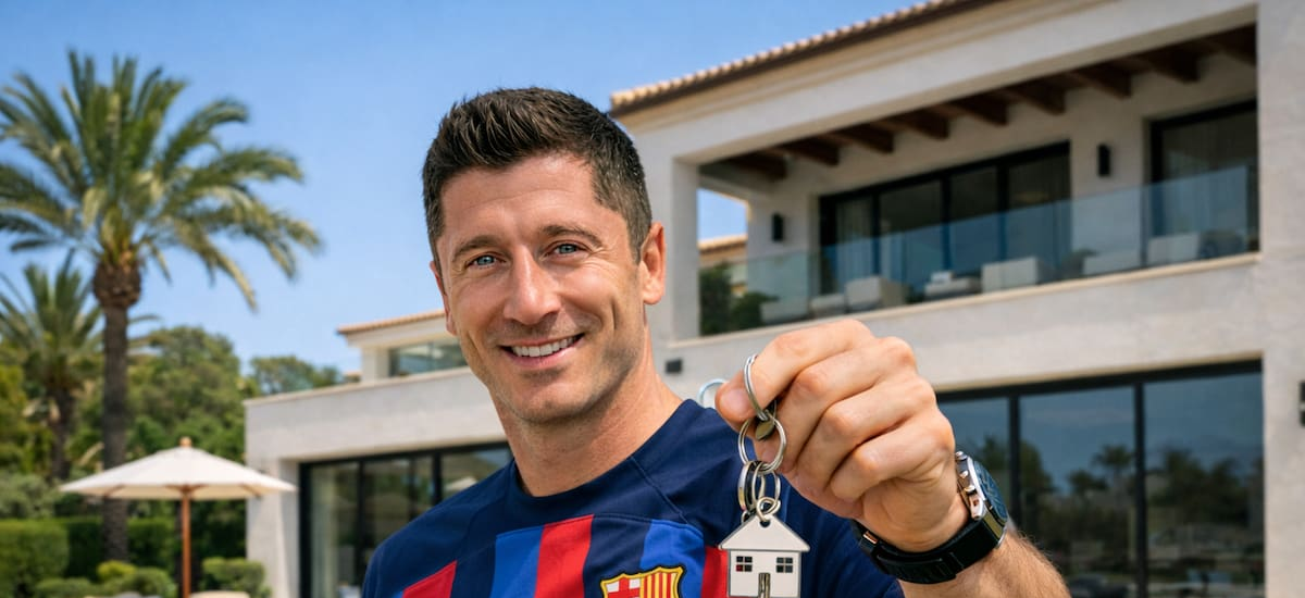 Dos años de prisión por quedarse con tres millones por la venta no concretada de una casa de lujo a Lewandowski, el delantero de Barcelona