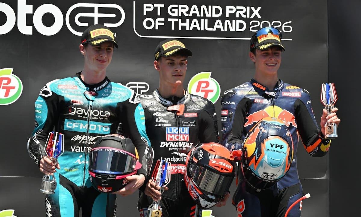 La increíble definición de Moto3 que tuvo a Valentín Perrone como protagonista de una maniobra magnífica