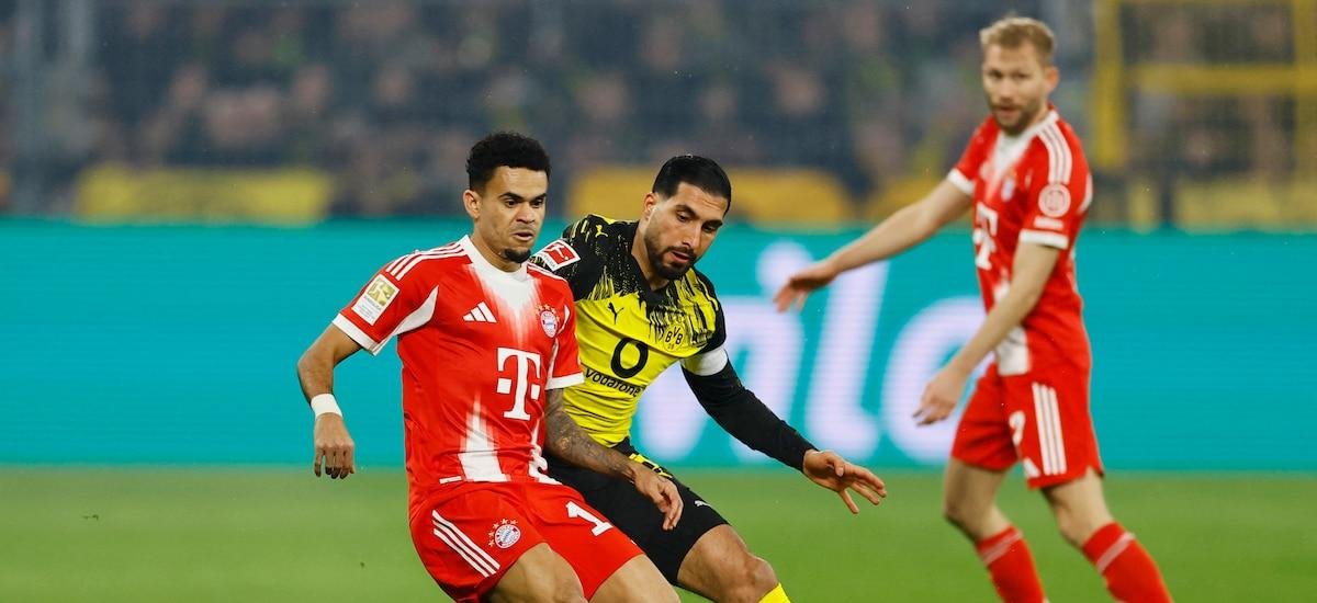Bayern Múnich de Luis Díaz ganó un partidazo en el Signal Iduna Park por el clásico de Alemania: 3-2 ante Borussia Dortmund por la fecha 24 de la Bundesliga
