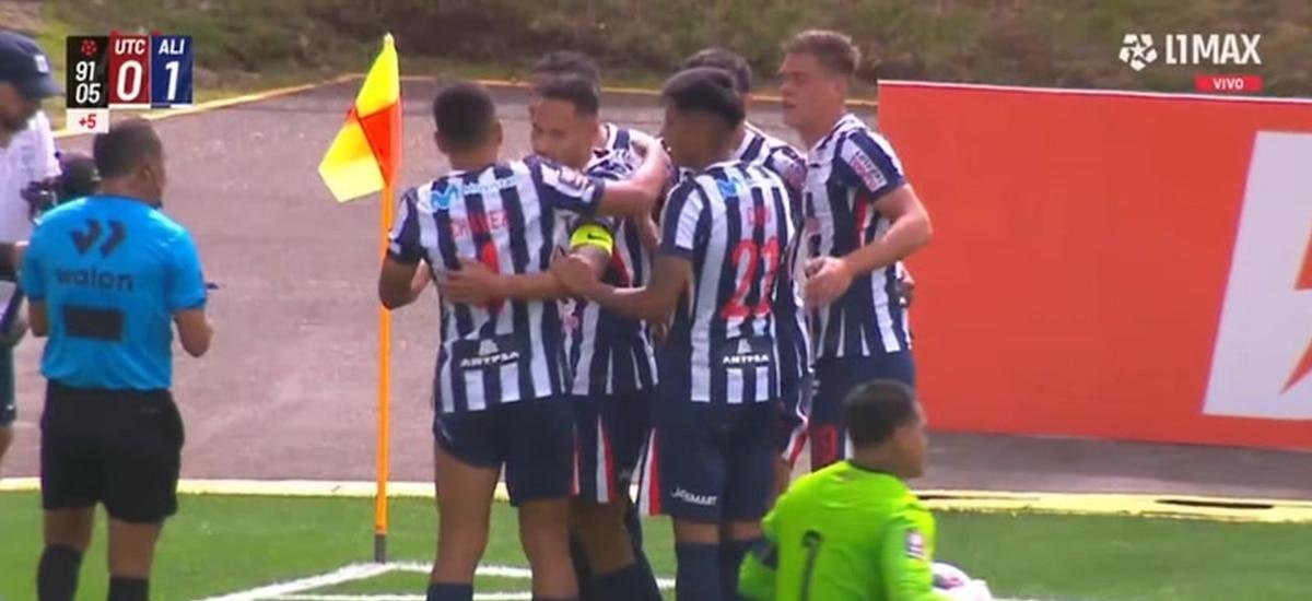 Gol de Renzo Garcés para triunfazo agónico de Alianza Lima vs UTC por la Liga 1 2026