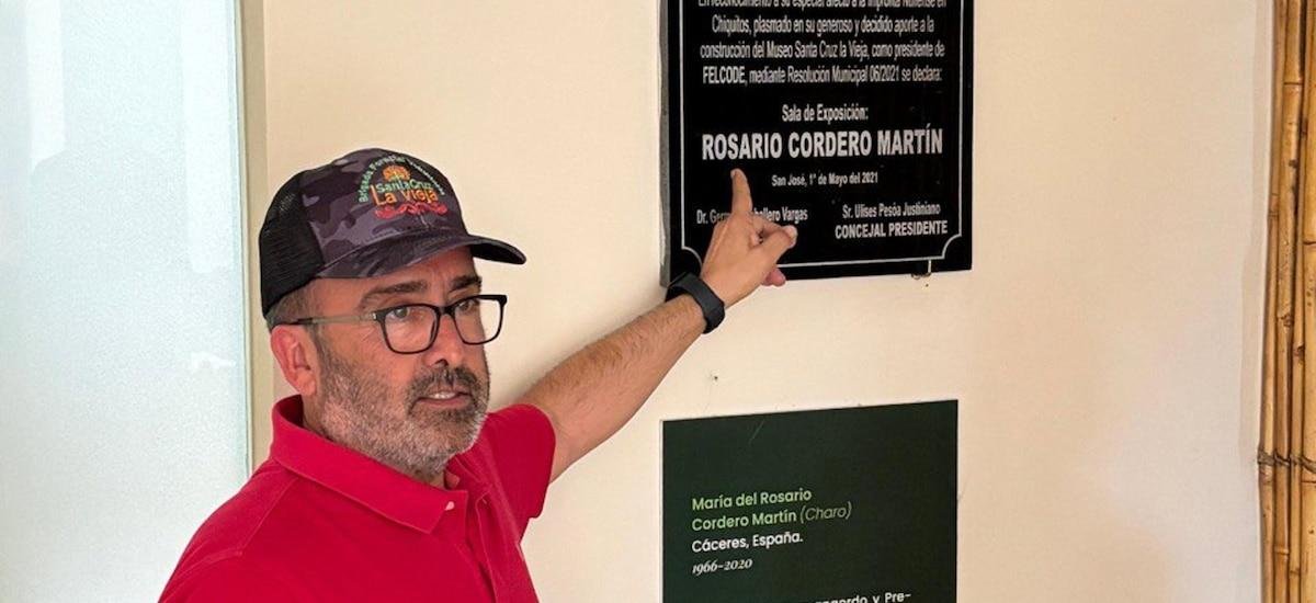 Morales visita en Bolivia el Museo Santa Cruz La Vieja, donde se encuentra el Salón Rosario Cordero