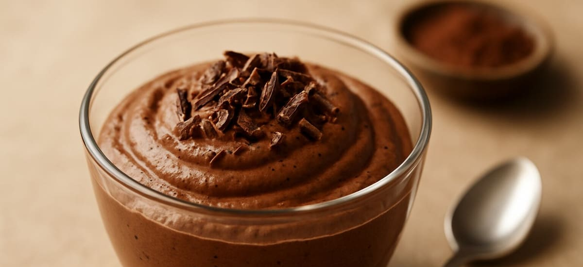 Cómo preparar mousse de chocolate proteico: el postre suave sin azúcar y preparado en pocos minutos