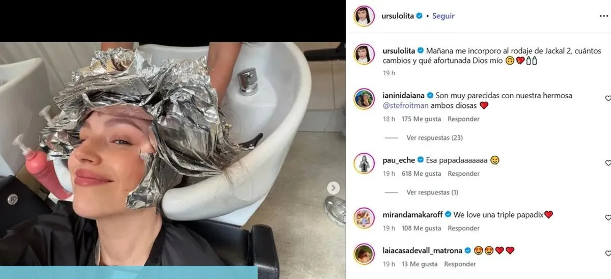 Look renovado: así fue la impactante transformación de Úrsula Corberó