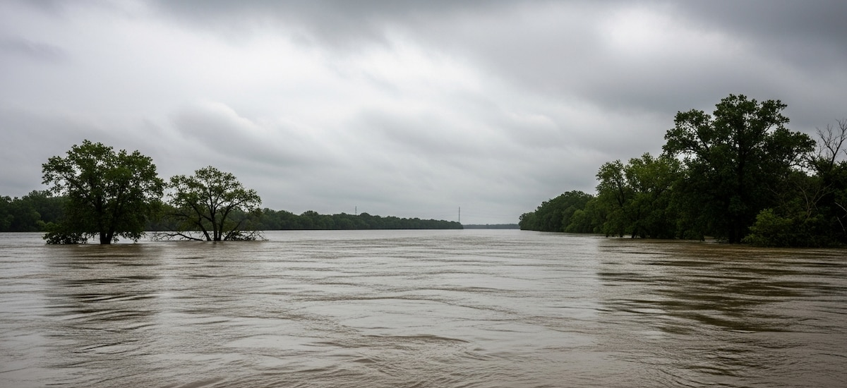 Lluvias persistentes elevan el riesgo de inundaciones en el Valle del Mississippi tras la sequía