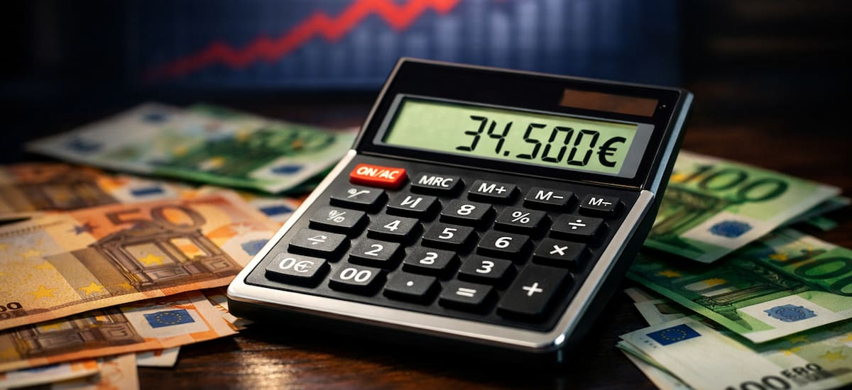 Al nacer, cada español ya debe 34.500 euros: la deuda se ha triplicado en 20 años