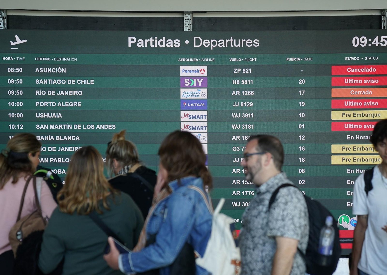 Paro en los aeropuertos: ATE postergó la medida de fuerza, pero puede haber demoras en algunas terminales