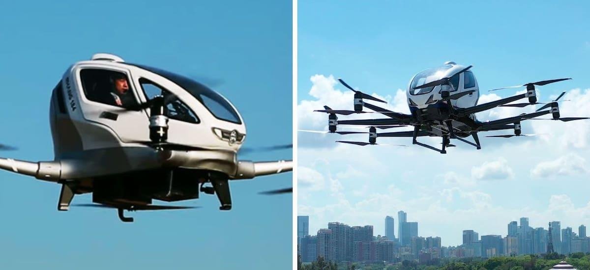 Los taxis voladores ya son una realidad: alcanzan los 130 kilómetros y pueden transportar a dos personas