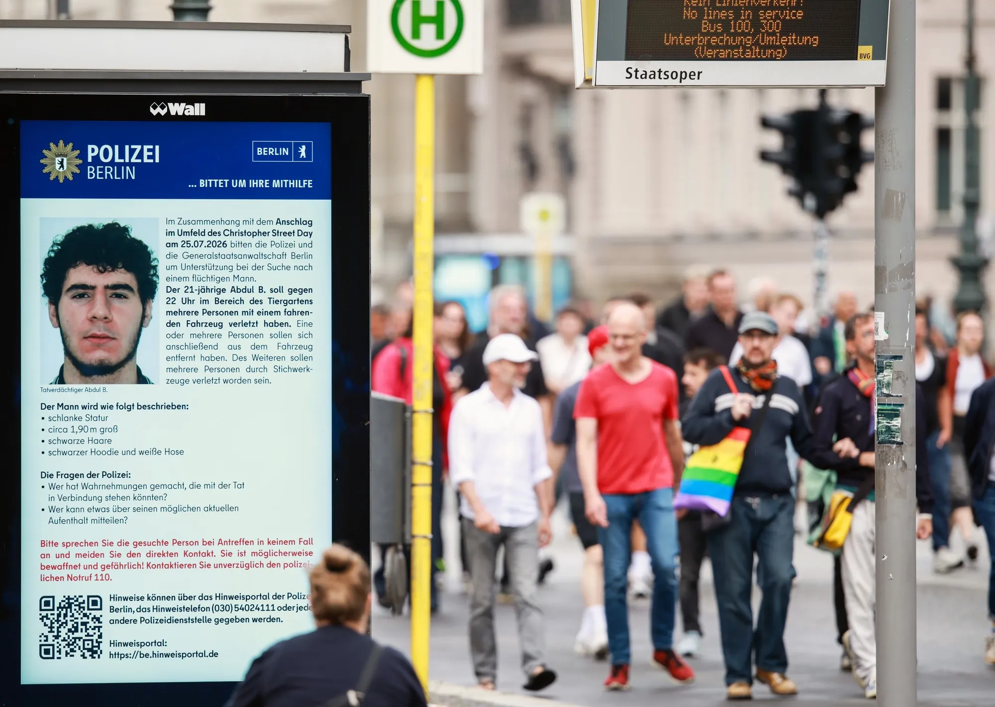 Simpatizante de Estado Islámico, de origen libanés, y condenado varias veces: quién era el atacante de la Marcha del Orgullo en Berlín