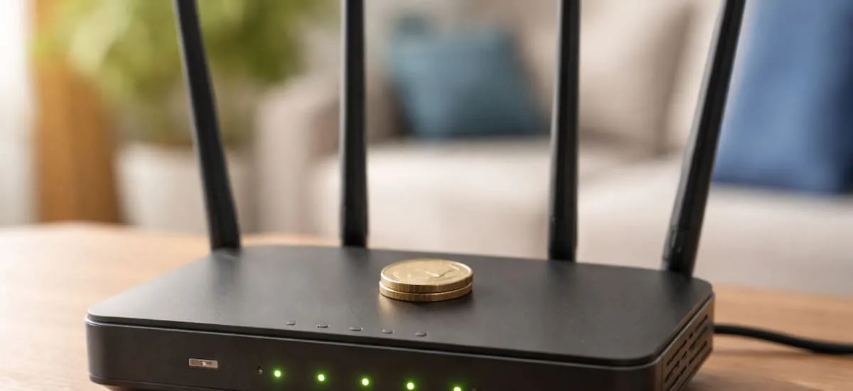 Para qué sirve poner una moneda en el router del WiFi y por qué lo recomiendan