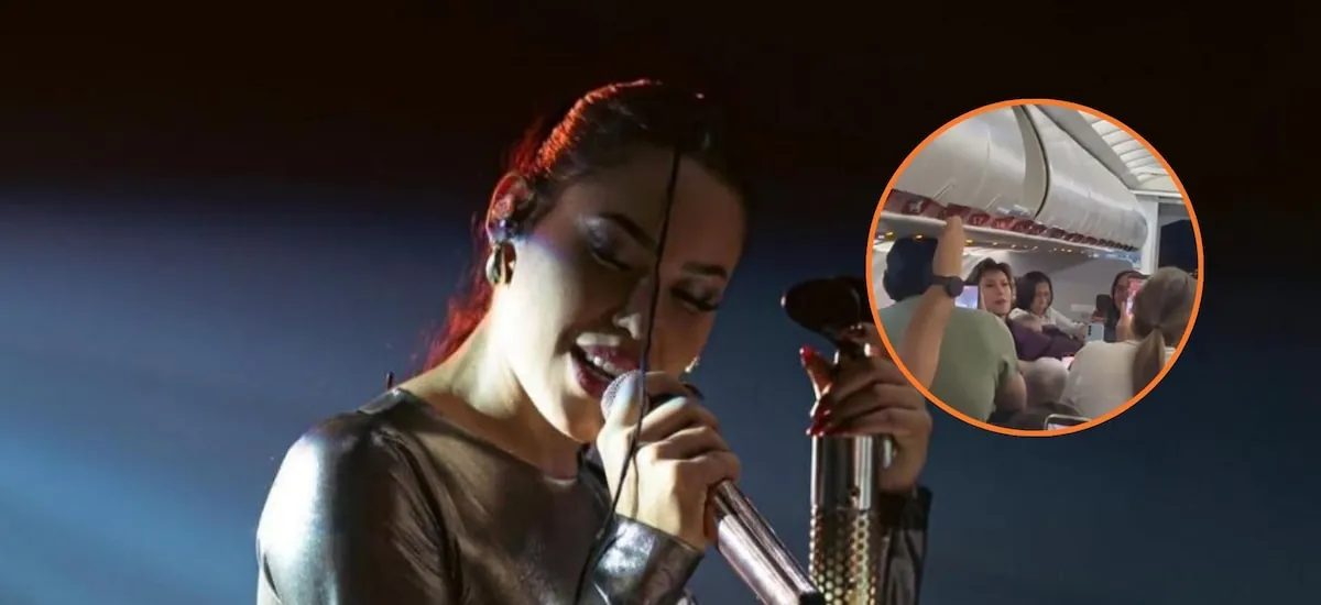 Ana del Castillo cantó en un vuelo para tranquilizar a los pasajeros luego de un aterrizaje difícil