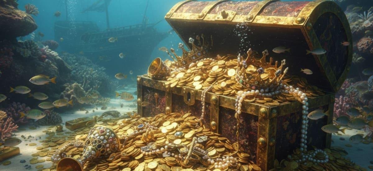 Descubrimiento histórico: encuentran miles de toneladas de oro a 2000 metros bajo el mar y pertenece todo a una provincia