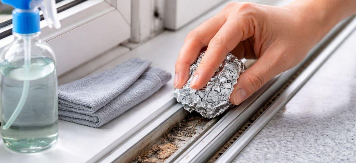 Papel aluminio en el riel de la ventana: para qué sirve este truco viral y por qué lo recomiendan