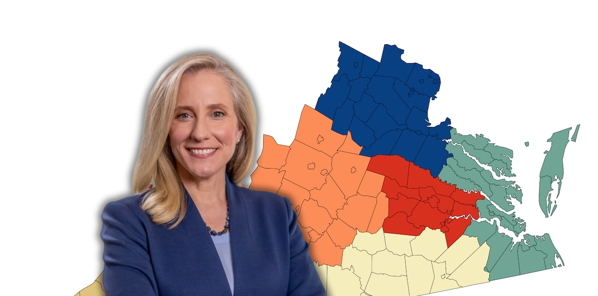 Spanberger, en la mira: su polémico rediseño de mapas electorales en Virginia que podría teñir de azul la mayoría de los escaños