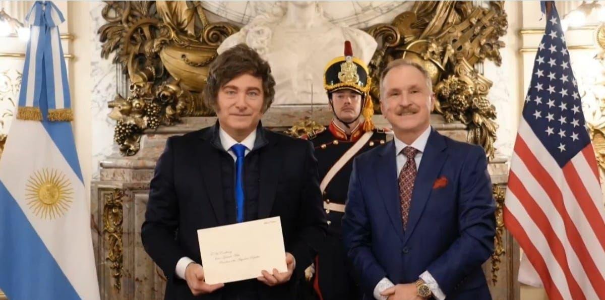 Javier Milei recibió al embajador de EEUU y consolidó su sintonía con Donald Trump en medio de la ofensiva en Medio Oriente