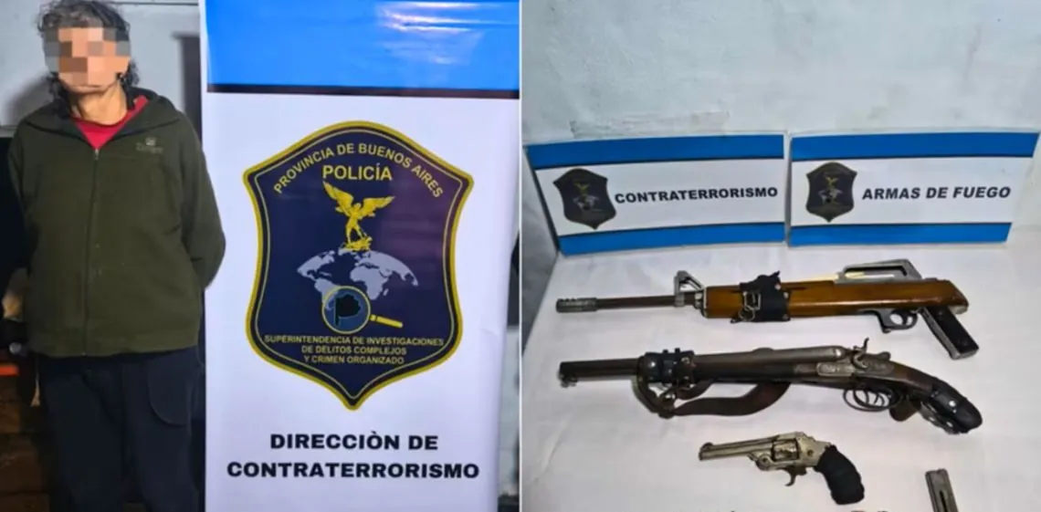 Detuvieron en La Plata a un acusado de ataques antisemitas: hallaron armas y bombas molotov en su casa