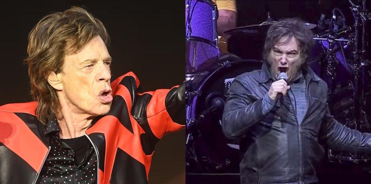 Aseguran que Mick Jagger quiere conocer a Javier Milei e iría “a donde le digan”