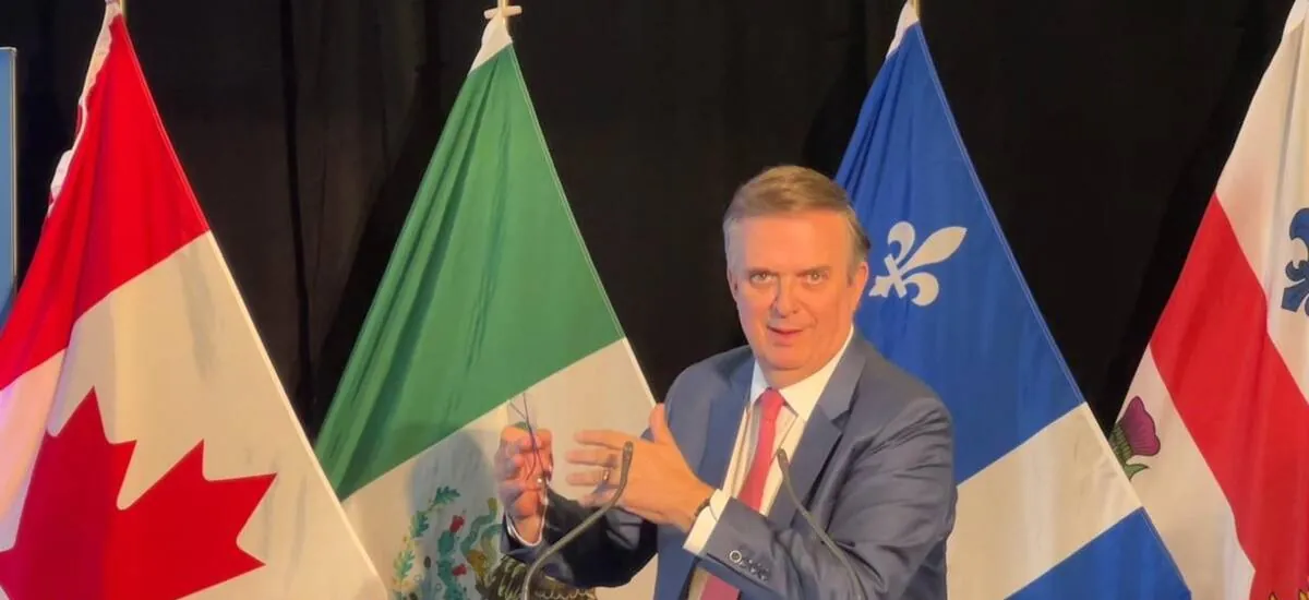 Ebrard urge certidumbre total en el T-MEC: ‘La realidad económica es más fuerte que la nostalgia’, dice en Canadá