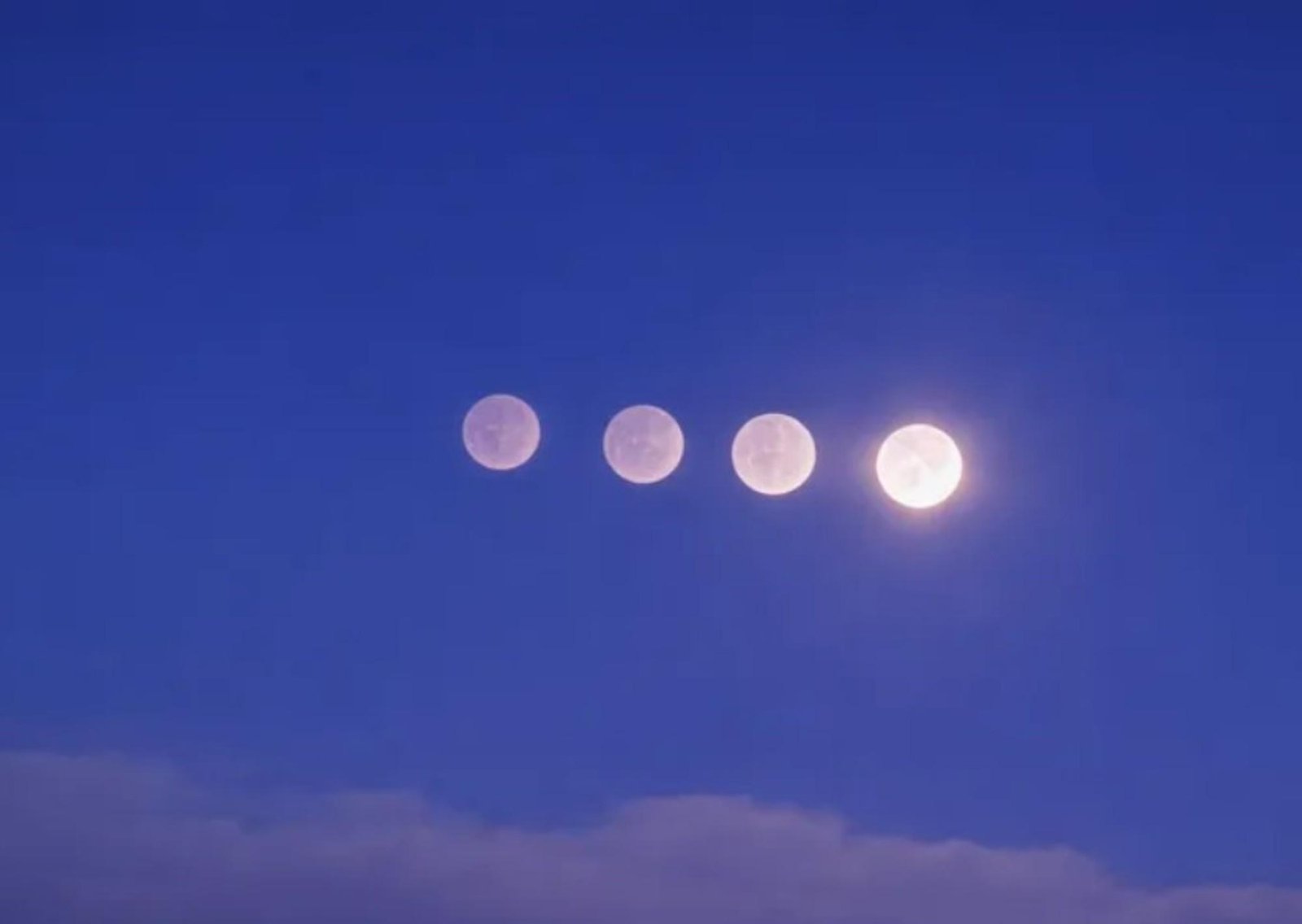 En Rusia se vieron 4 lunas alineadas debido a un efecto óptico por el frío extremo