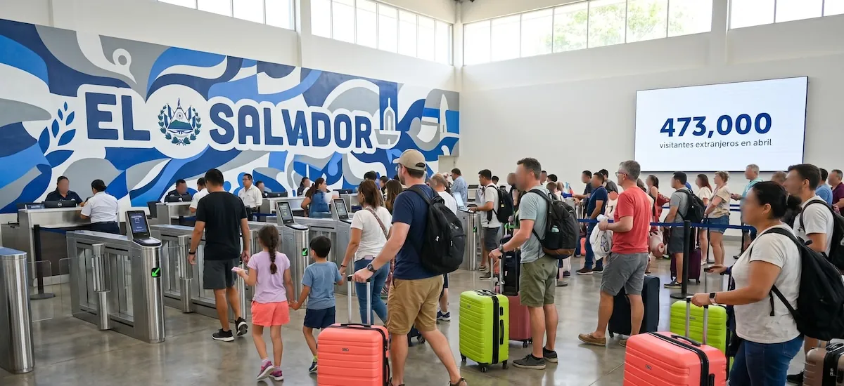 Turismo en El Salvador rompe récord en abril con la llegada de 473,000 visitantes extranjeros