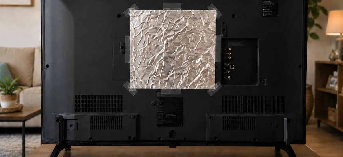 Pegar papel aluminio detrás de la TV: por qué lo recomiendan, para qué sirve y cómo funciona