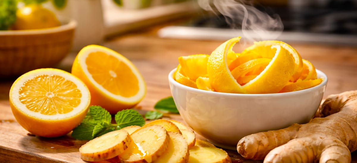 Hervir cáscara de limón y jengibre: para qué funciona y cómo utilizarlo en tu hogar