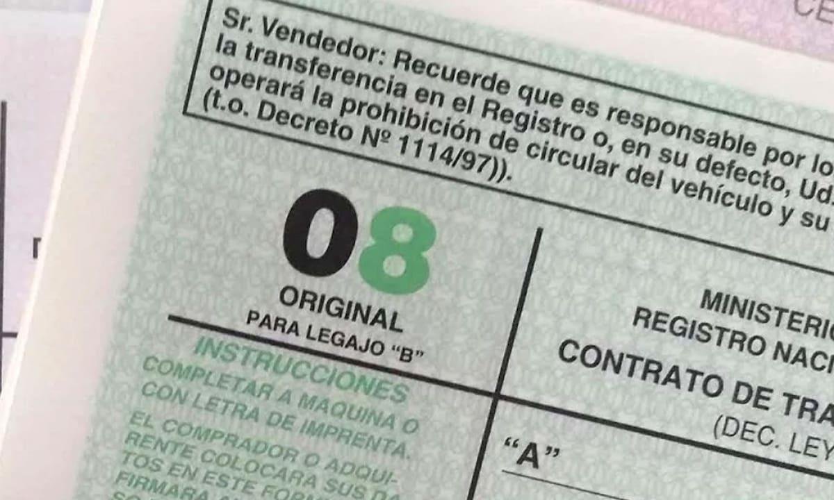 Registro Automotor: el Gobierno eliminó 60 formularios que ahorrarían “$20.000 por trámite” y prepara más cambios
