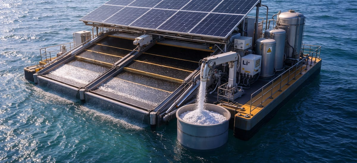 China crea un dispositivo que soluciona el problema más importante del mundo: será capaz de extraer litio del mar y desalinizar el agua a la vez gracias a su arquitectura en forma de sándwich