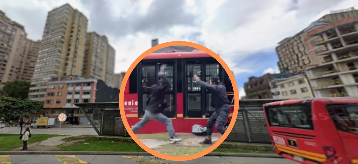 Graban pelea ‘a cuchillo’ en calle de Bogotá y los comentarios se salieron de control: “Nuestros bellos bailes típicos”