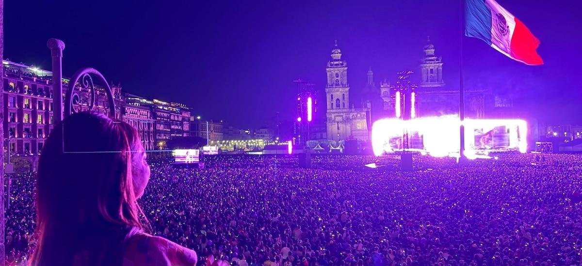 Brugada agradece a capitalinos por convertir el Zócalo CDMX en una ‘fiesta colectiva’ durante concierto de Shakira