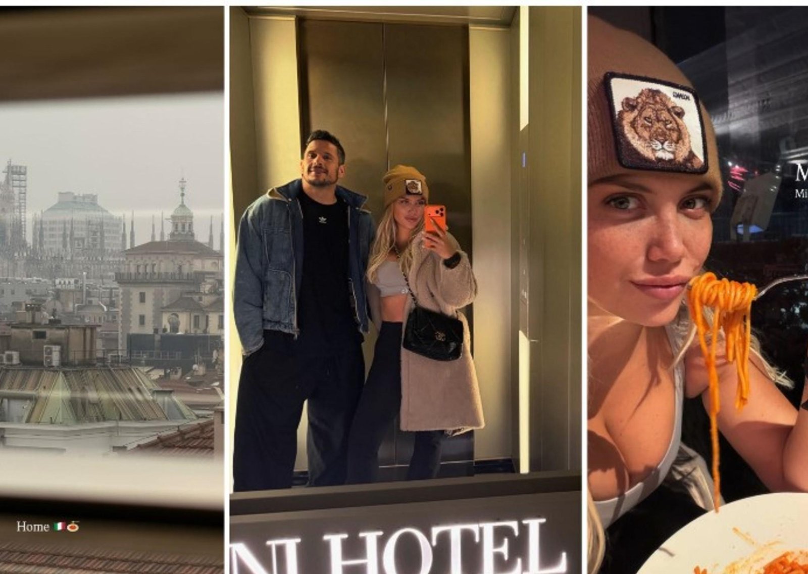 La escapada romántica de Wanda Nara y Martín Migueles a Milán: "Mi segunda casa"