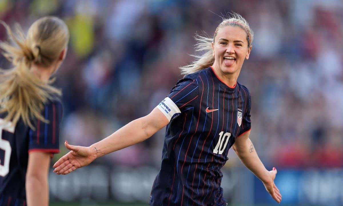 Heaps y Shaw anotan y la selección femenina de EE.UU. vence 2-0 a Argentina en SheBelieves Cup