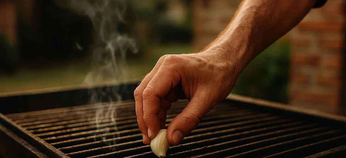 Frotar un diente de ajo sobre la parrilla: para qué sirve y en qué momento hacerlo