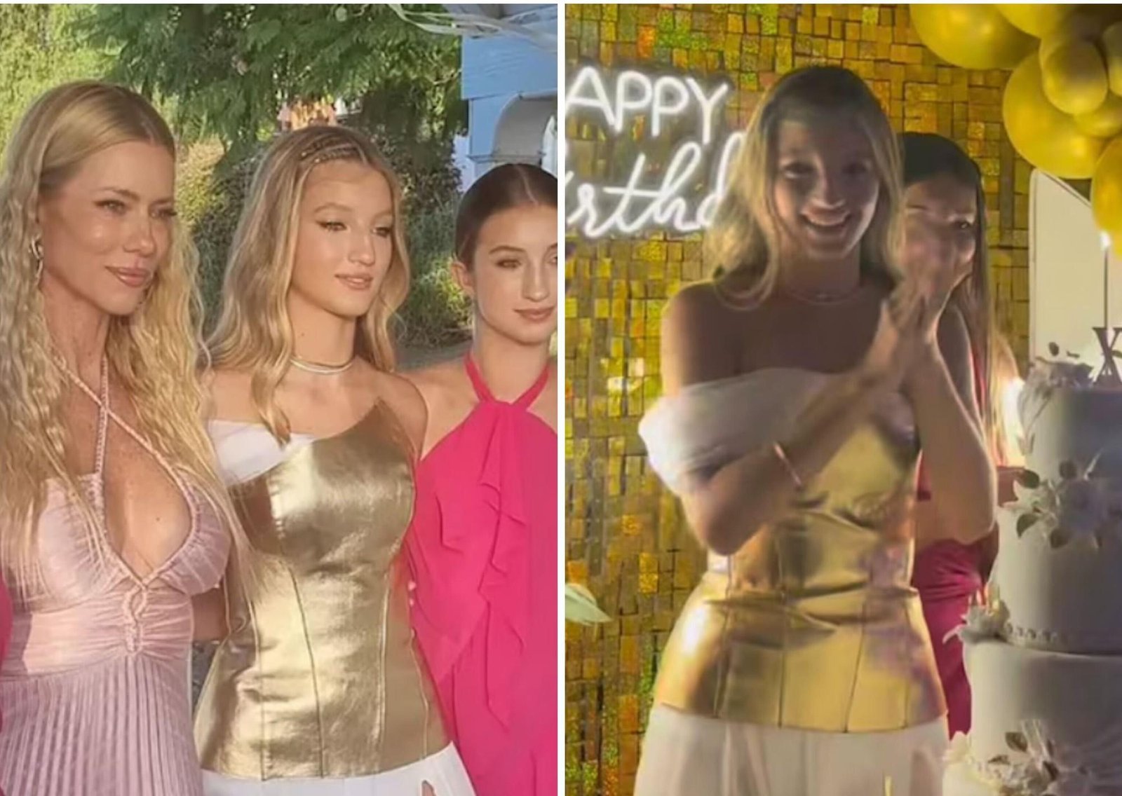 Allegra Cubero tuvo su fiesta de 15 organizada por Nicole Neumann: vestido griego, show en vivo y mega decoración