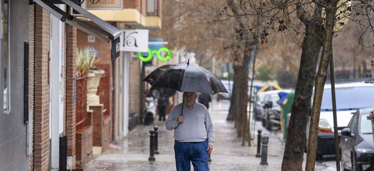 La borrasca Regina afecta este miércoles a Andalucía, Castilla-La Mancha y Madrid con lluvias y viento fuerte