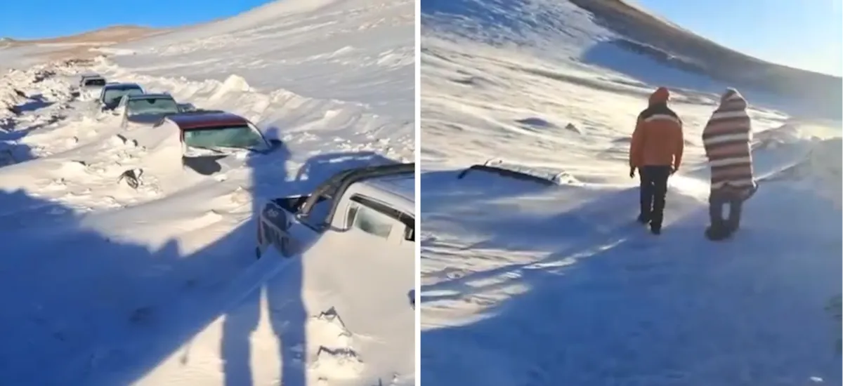 Catamarca: rescataron a 120 personas que estaban varadas en un punto turístico por una tormenta de nieve