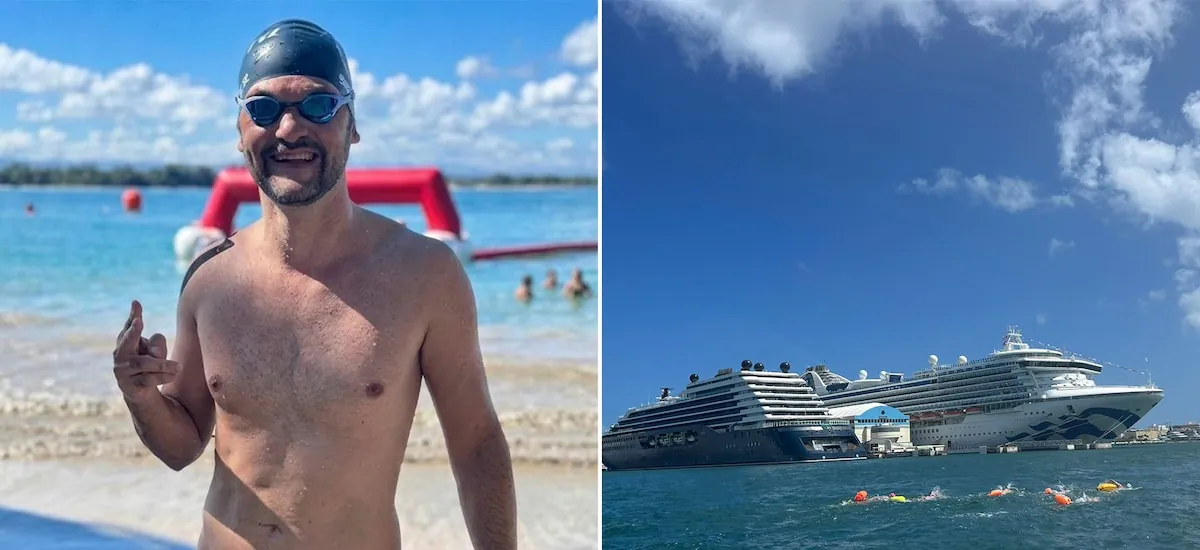 Emigró en la crisis de 2001, se recibió de abogado y logró una travesía inédita a nado en Puerto Rico