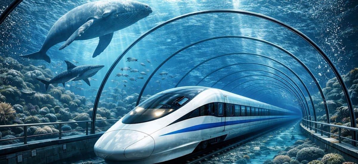 Inaugurarán un tren bala submarino que viajará a 250 km/h, conectará dos ciudades clave del mundo y es el orgullo de un país
