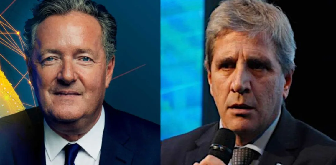 Piers Morgan insultó a la Selección argentina por las Malvinas y Luis Caputo salió a responderle