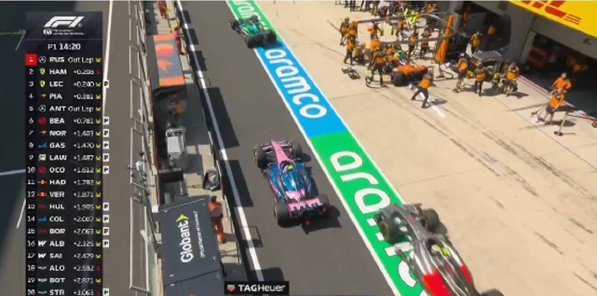 Problemas en Alpine: el auto de Colapinto “se quedó” en boxes y los mecánicos corrieron a empujarlo