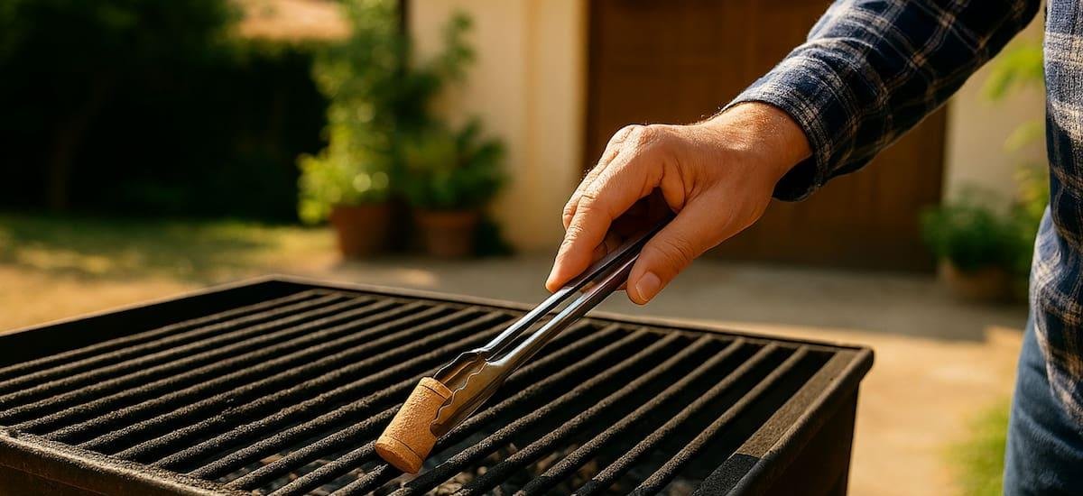 Fregar un corcho por la parrilla: para qué sirve y por qué lo recomiendan antes de hacer el asado