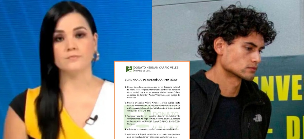 Notaría niega haber tramitado contrato de donación de vehículo entre Marisel Linares y Adrián Villar