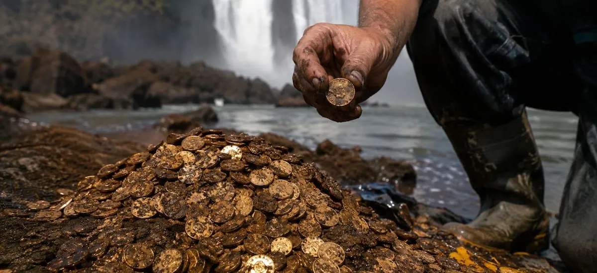 El hallazgo del año fue en las Cataratas del Iguazú: encontraron un tesoro oculto de 400 monedas de oro que estuvieron perdidas cientos de años